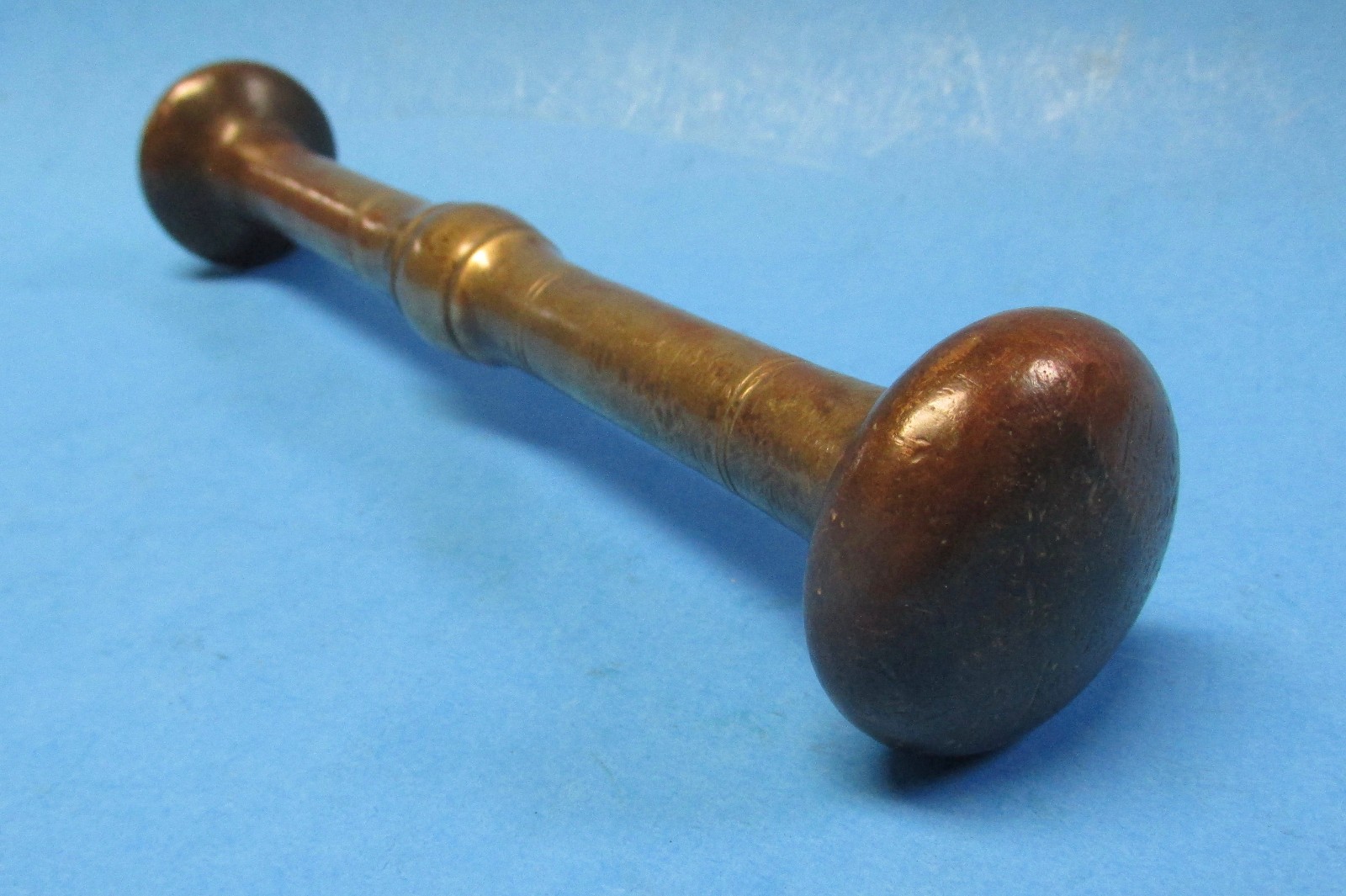 Antique Brass / Bronze Mortar Pestle Pharmacy Apothecary Heavy Solid 1 lb 15 oz