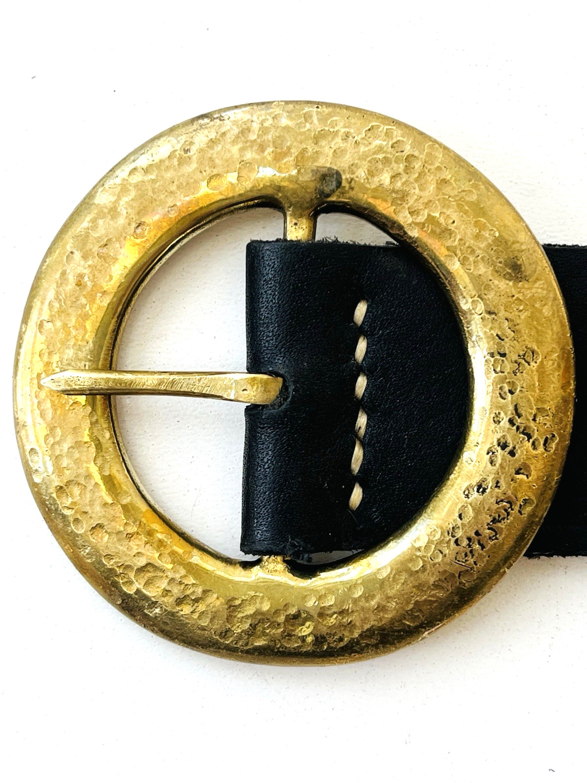 Mountain Man Leather Rendezvous Belt, Matching Knife/Sheath, Solid Brass Buckle