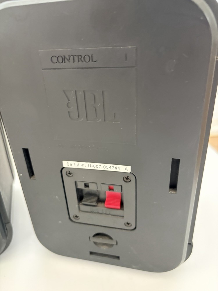 JBL Control 1 Bookshelf Speakers Matched Pair / Needs Re-foam