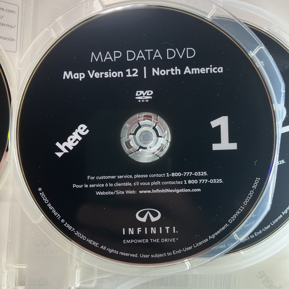 Infiniti Navigation System Map Version 12 North America 2020 Sealed