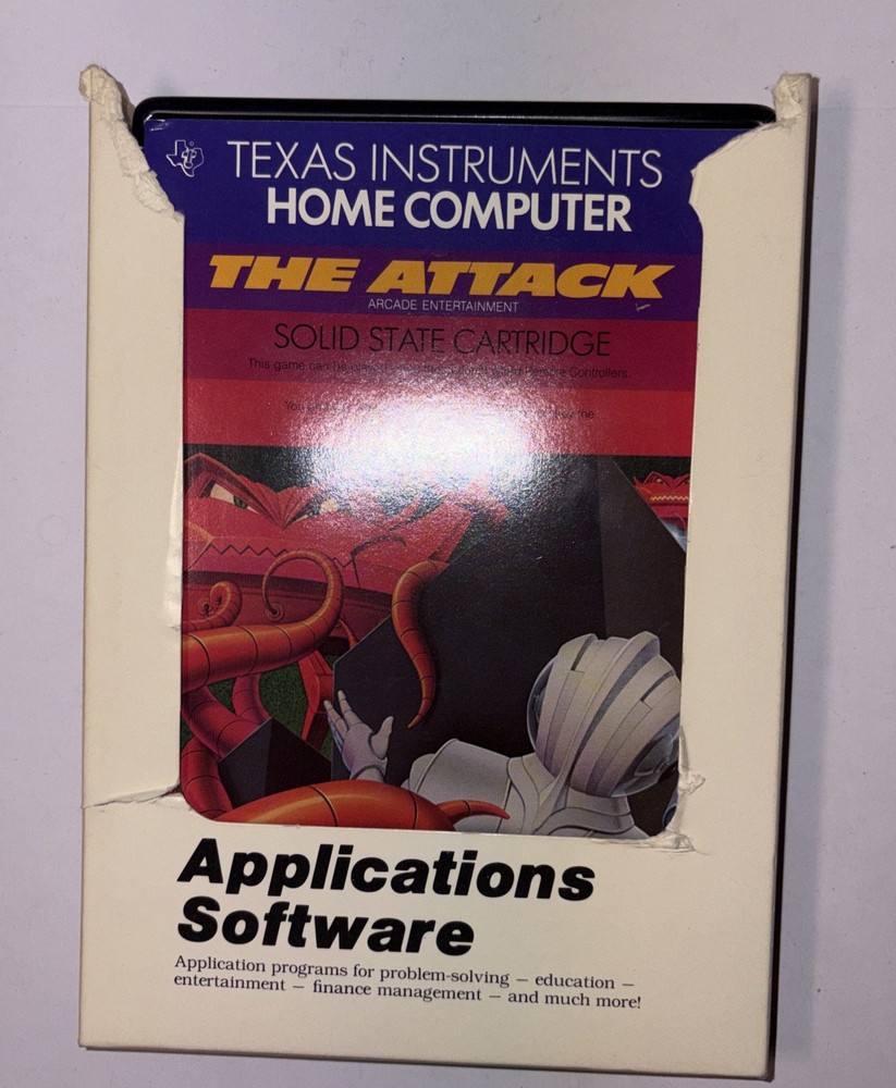 Texas Instruments T1 Home Computer Applications Software Game Lot (4) 1981