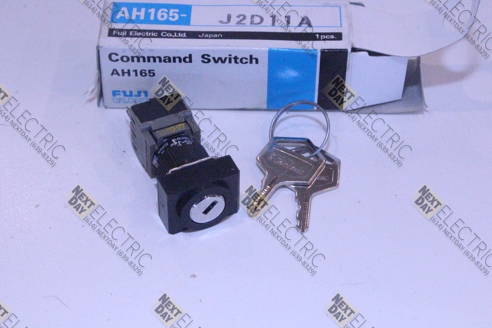 Fuji, AH165-J2D11A, Command Switch Locking Lock Key Keyed Button Panel
