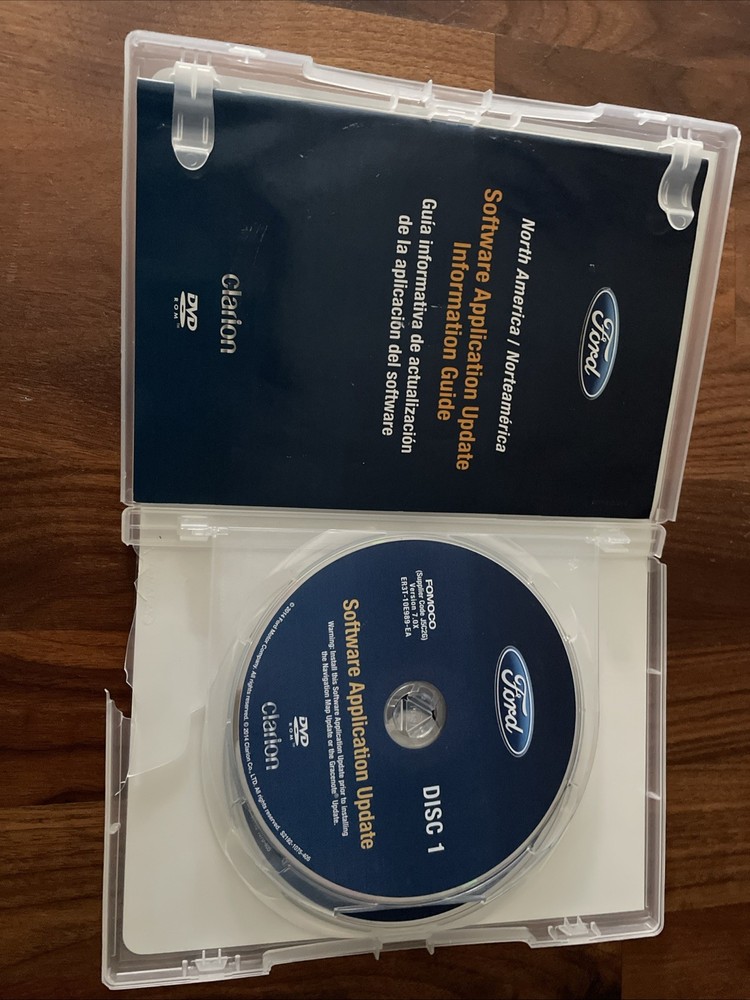 Ford North America Software Application Update Version 7.0X DVD 2 Discs Clarion