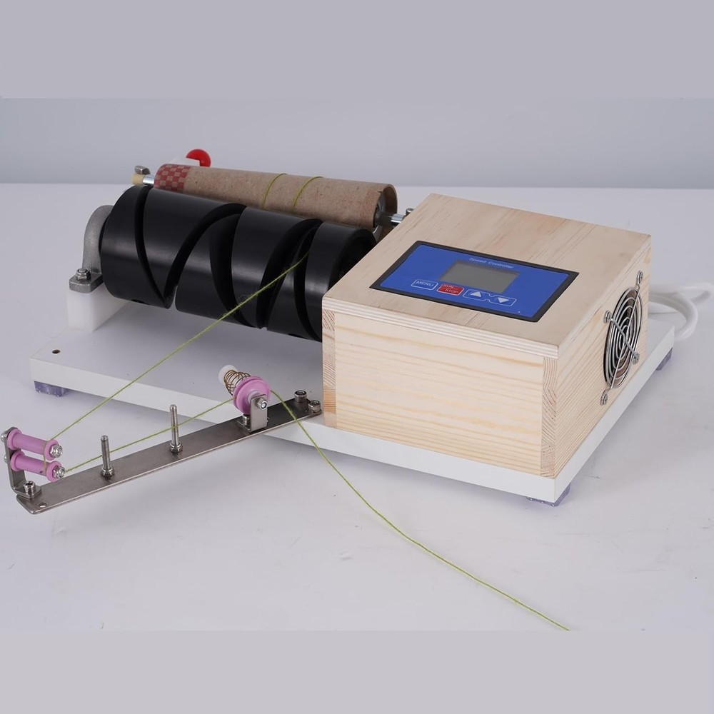 Yarn Cone Winder Adjustable Cone Thread Winder With Timing & Stranding Function