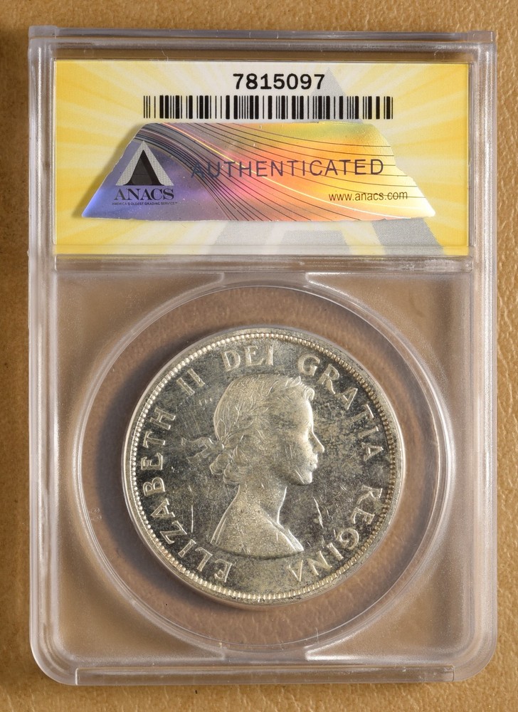 1959 Canada Silver Dollar ANACS MS63