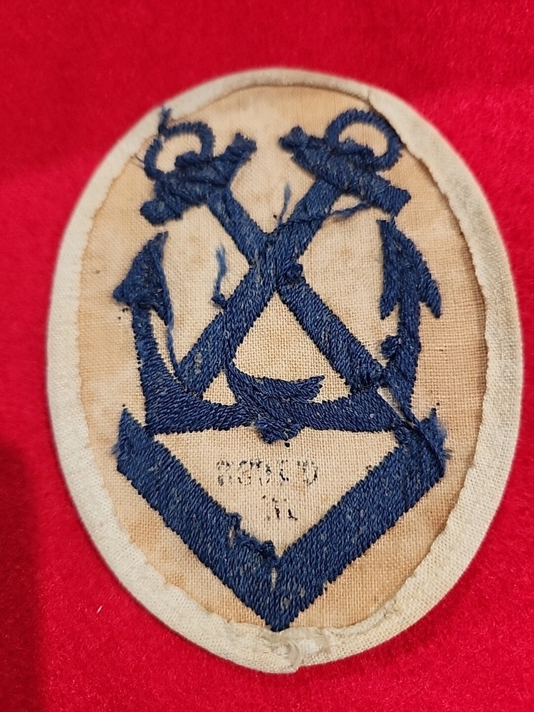 WWII German KREIGSMARIE Quartermaster 2nd/3rd Class Patch Original