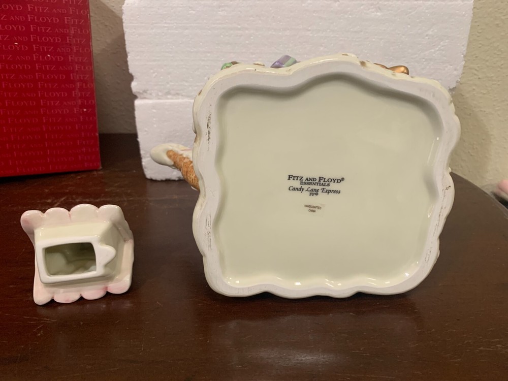 Fitz & Floyd Candy Lane Express Teapot NIB