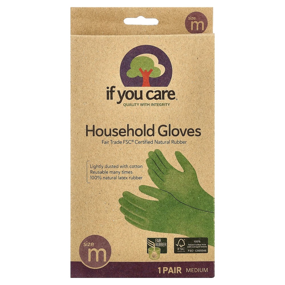 Household Gloves, Medium, 1 Pair