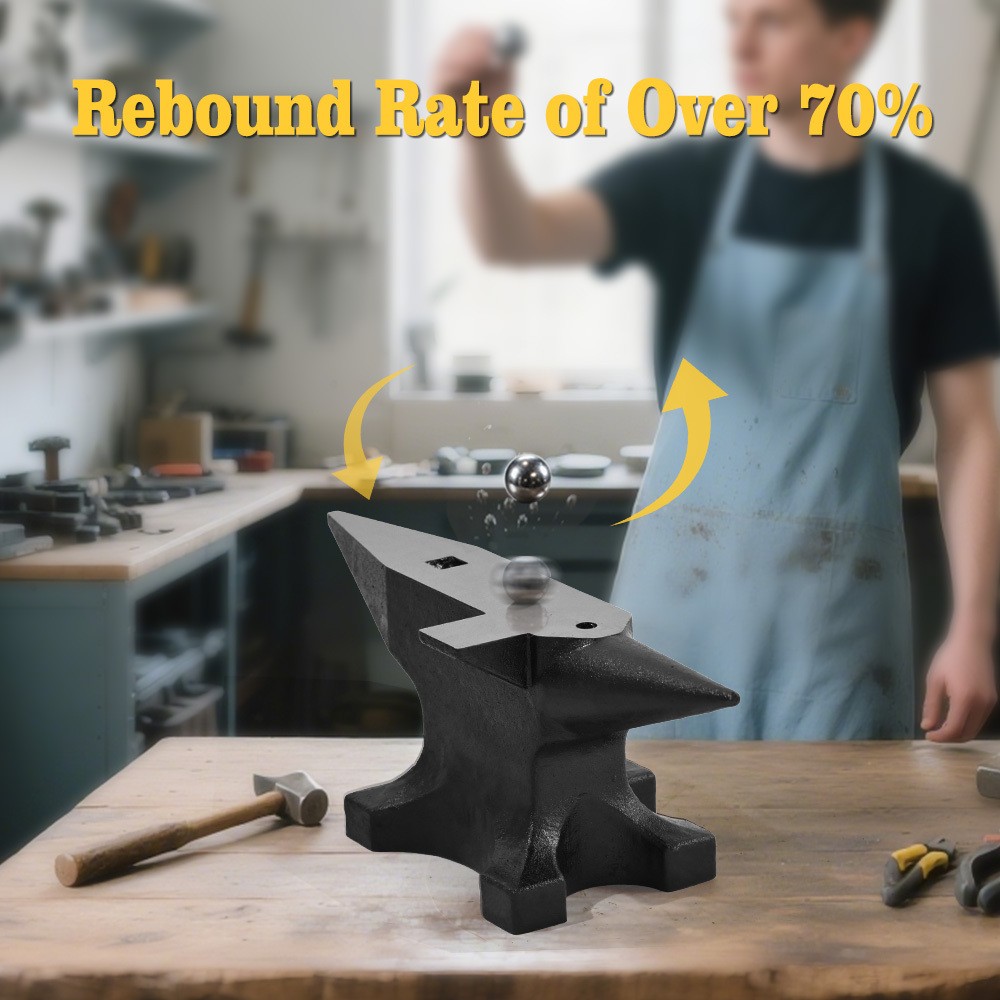 65 lb Blacksmith Anvil 55 HRC Multi-Angle Work Surface Anvil