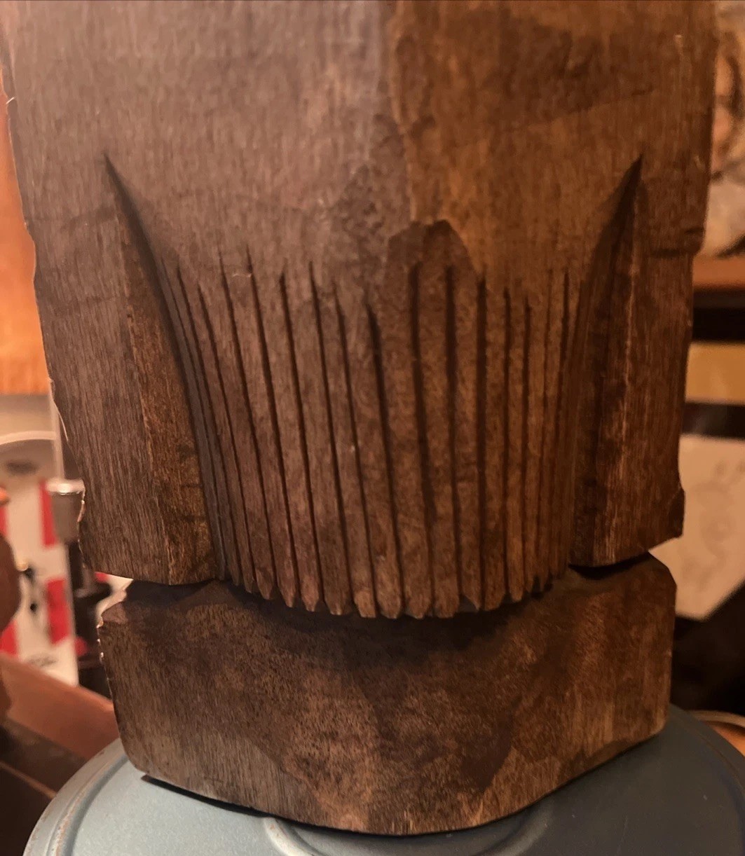 Aztec Maya Mesoamerica Totem Medicine Man Artifact Stelae Sculpture idol wood