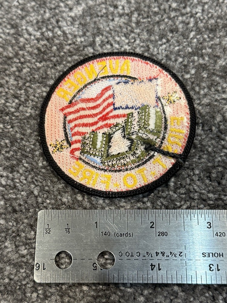 Embroidered Avenger First To Fire Patch 3"