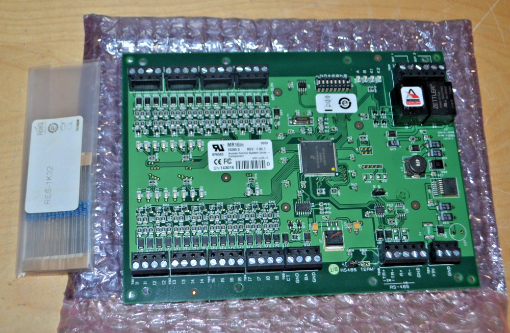 Mercury MR16IN Input Module PCB Access Control Lenel Avigilon RS2, 16CH Input
