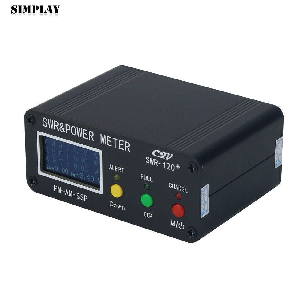 SWR-120+ Shortwave SWR & Power Meter with 1.3"OLED Display Screen Button Version