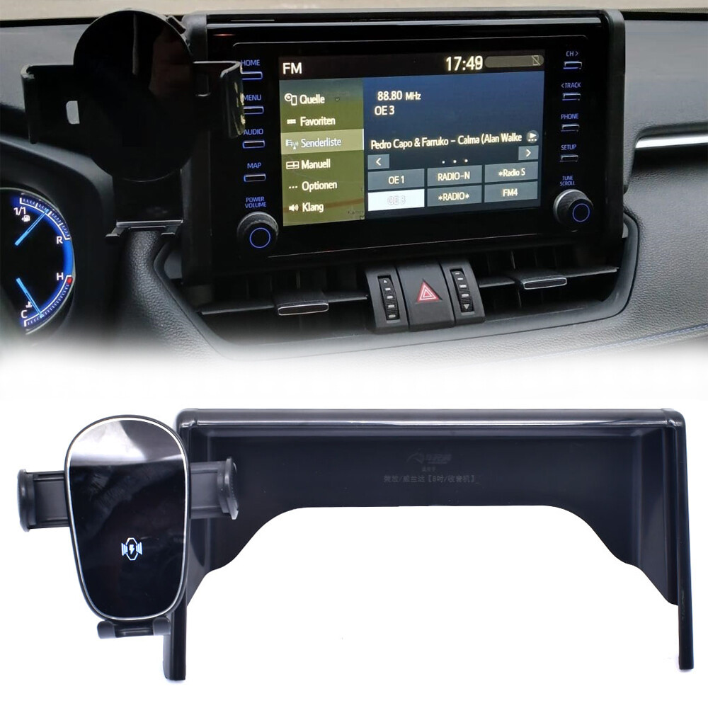 Car Cell Phone Holder For 2019-2024 Toyota RAV4 XA50 8inch Screen Mobile Bracket