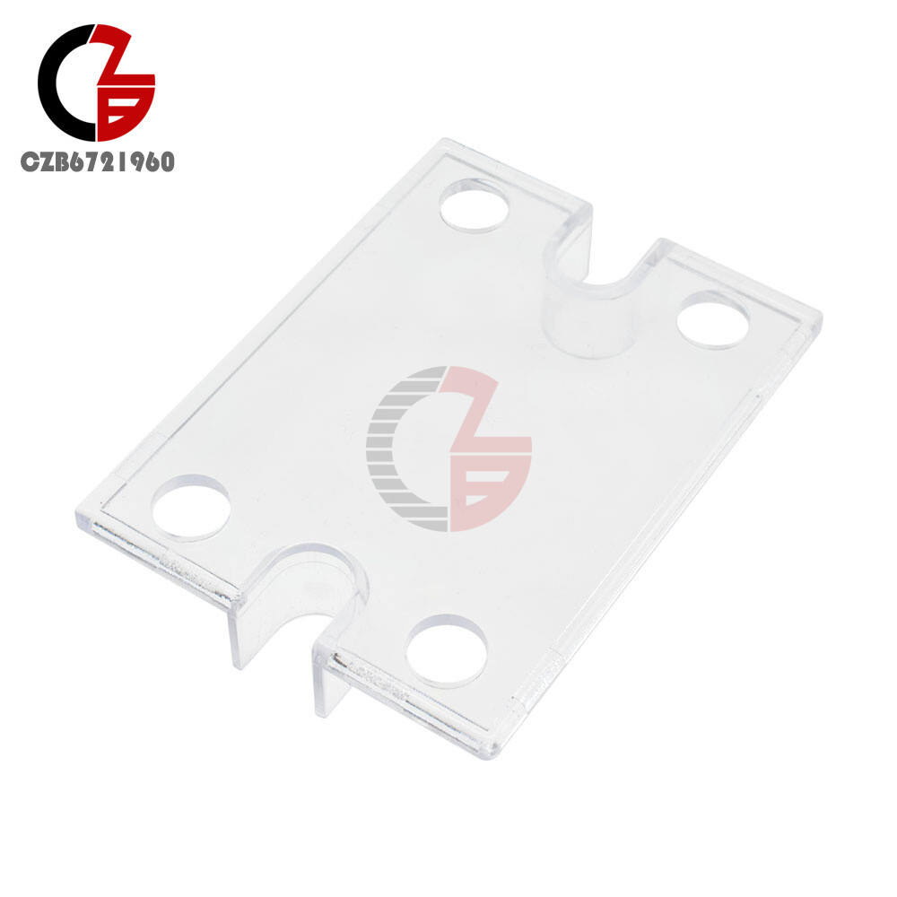 2PCS Transparent Clear Hard Plastic Cover for SSR Single Phase Solid State Relay