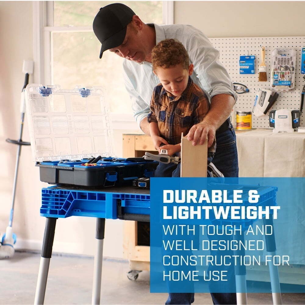 Stack System Tool Box with Removable Organizer Bins Fits Modular Storage System