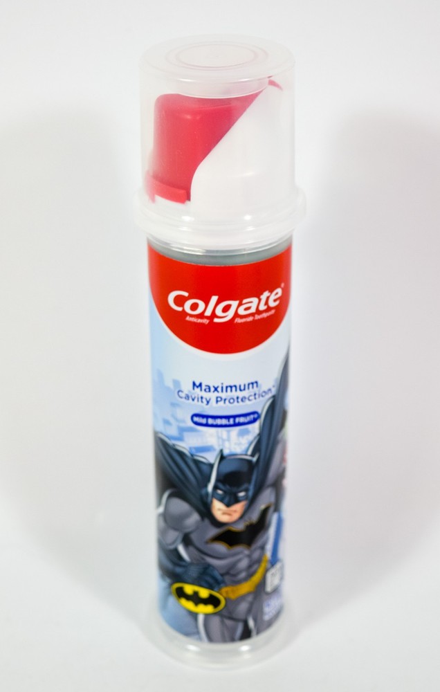 Colgate BATMAN Electric Vibrating Toothbrush Extra Soft 4.4oz Colgate Toothpaste