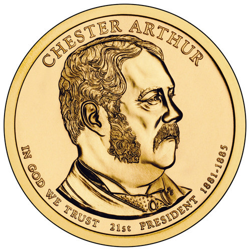 2012 Chester Arthur P&D Ready to ship