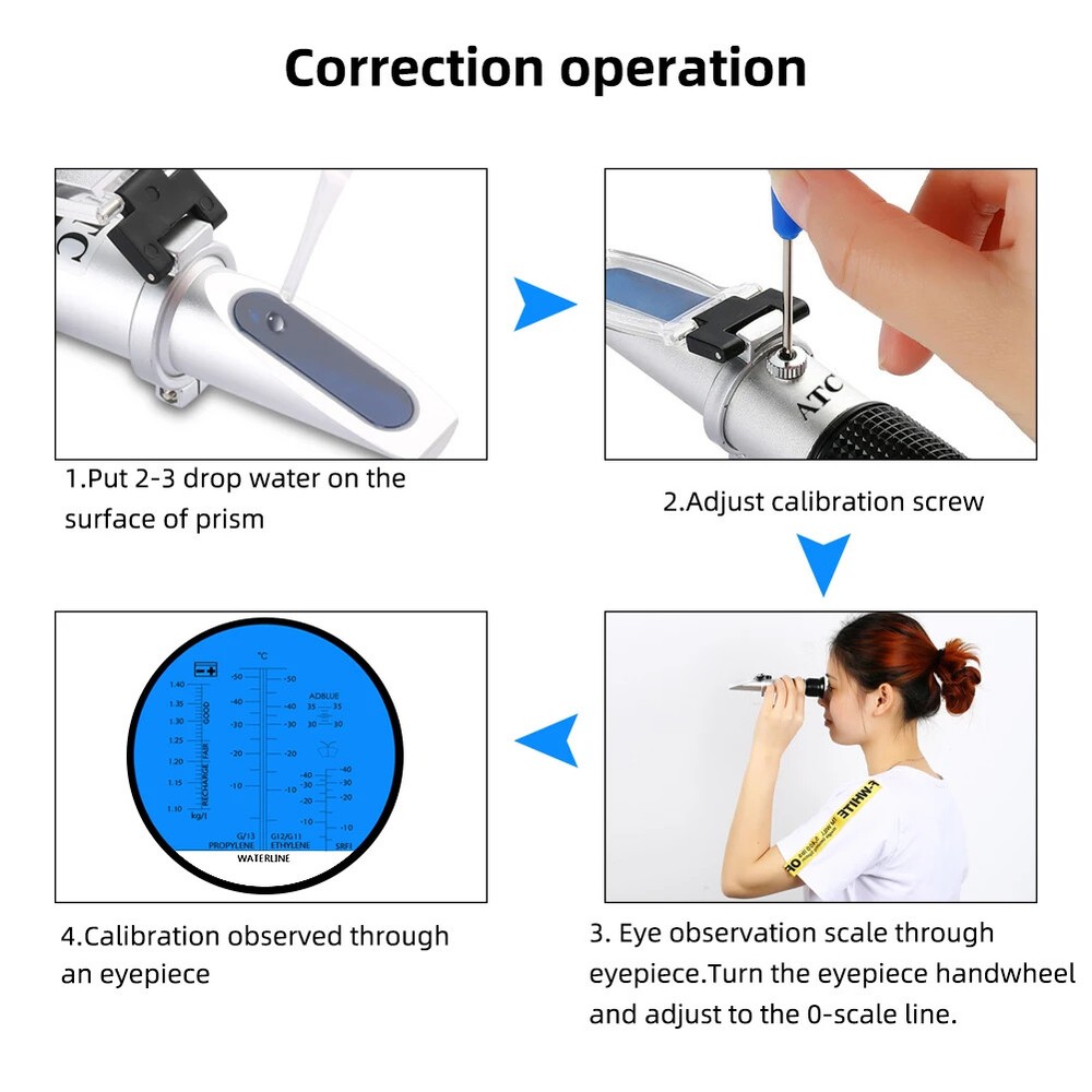 Alcohol Refractometer Design Alcohol Content Tester 0-80% V/V ATC Refractometer