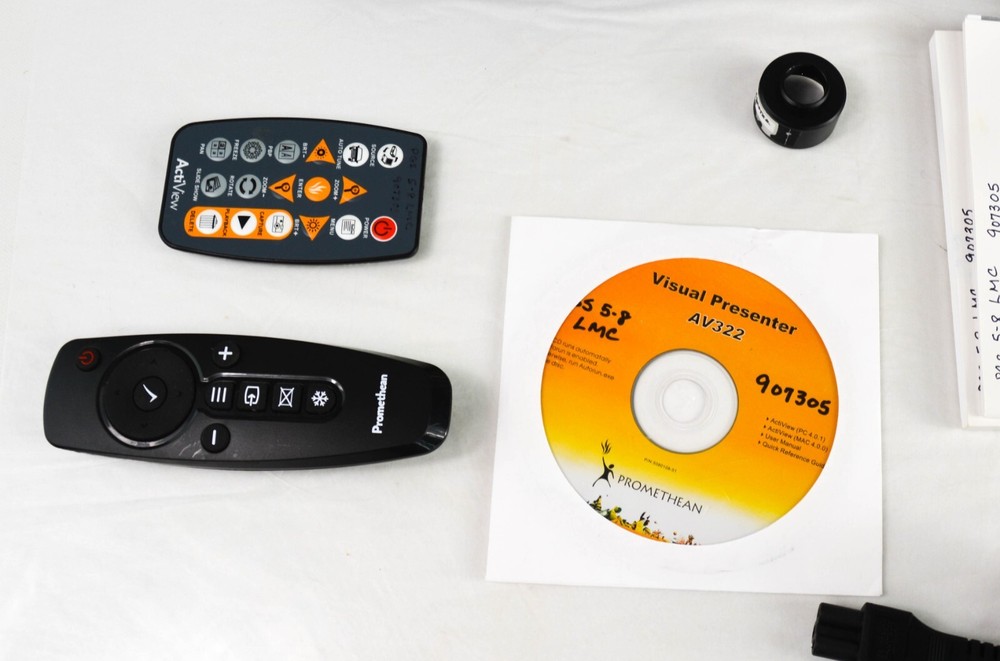 PROMETHEAN Actiview AV322 Lab Overhead Camera Visual Screen Presenter Remote