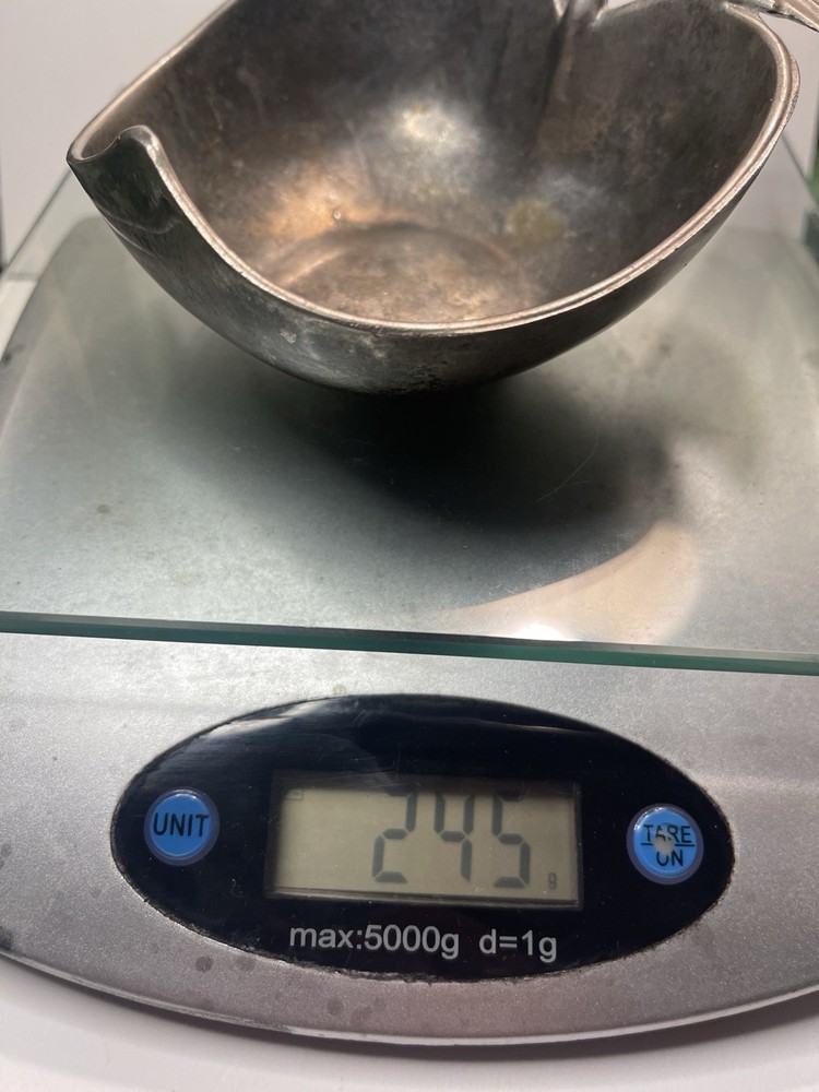 Vintage Ashtray Silver Plated Brass Apple Trinket Dish Bowl