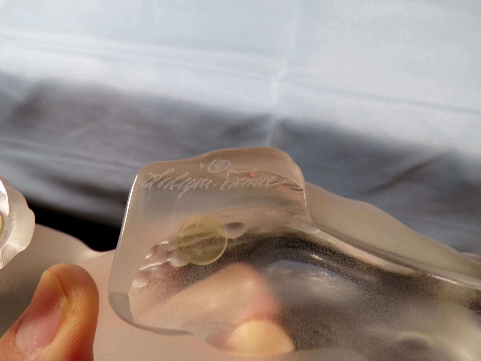 Lalique France Crystal Stalking Zeila Panther Figurine w/ Box 8 1/4" Long