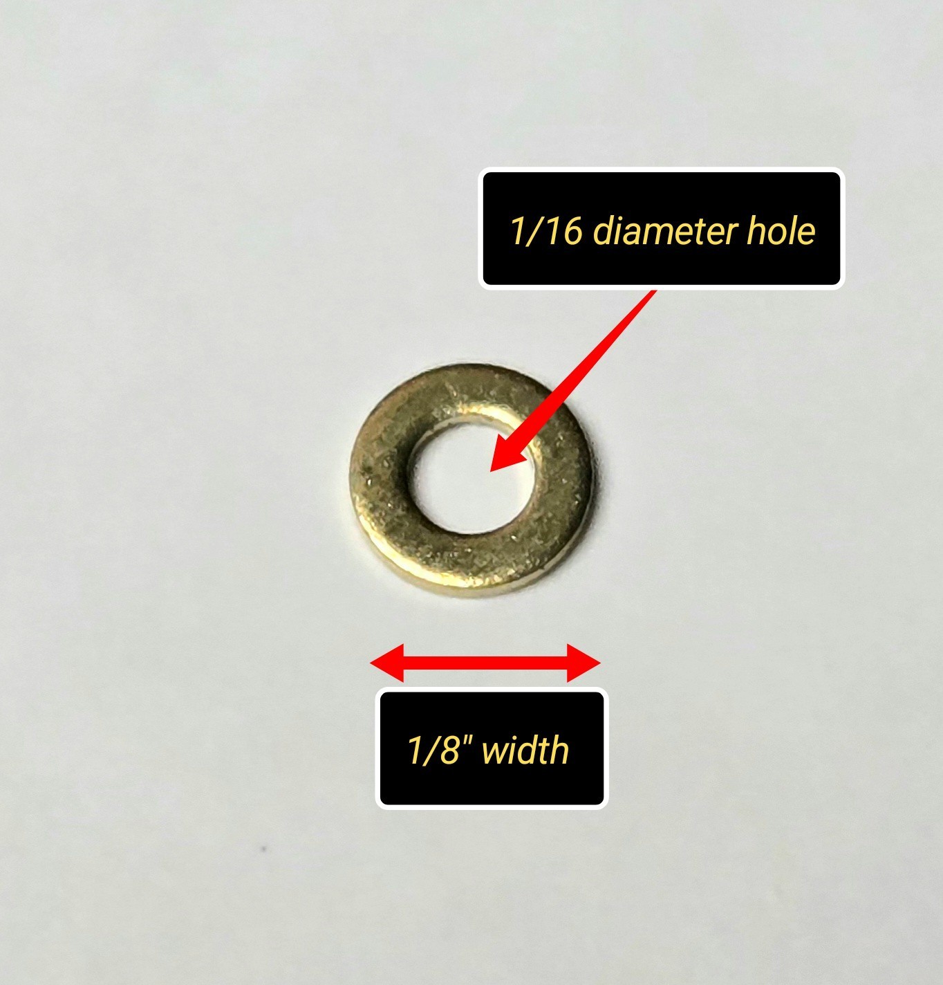 Straight Razor Pinning Kit (Flat washers~brass)