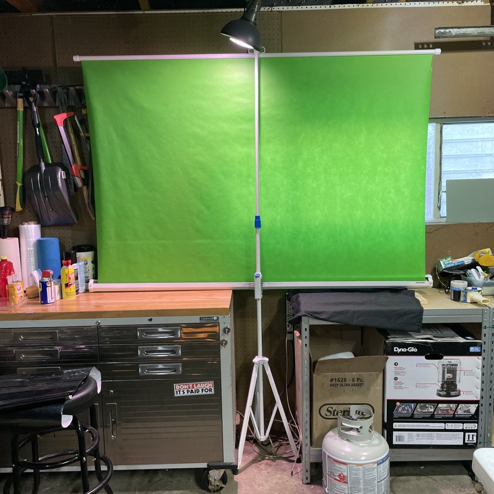 Green Screen Backdrop Kit with Stand, 5X6.5ft Portable Green Screen Backdrop ...
