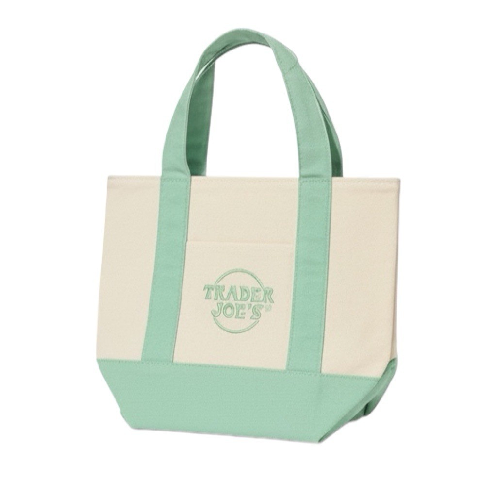 Spring 2026 Trader Joe’s Mini Pastel Canvas Tote Bag Set Of 4 IN HAND Limited