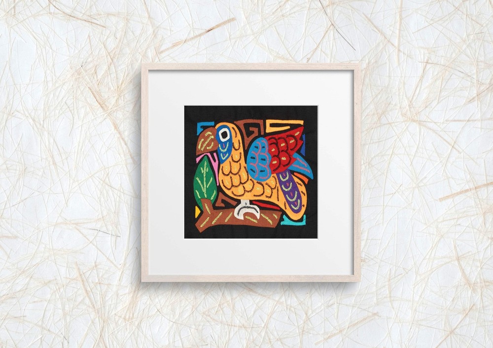 Multicolor Orange And Blue Molita