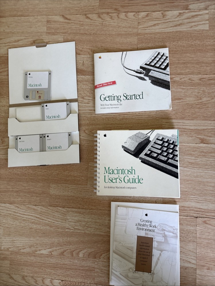 Macintosh II si Getting Started Package with System Disks, User Guide