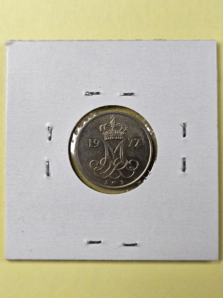 COINS - DENMARK - 10 ORE 1977