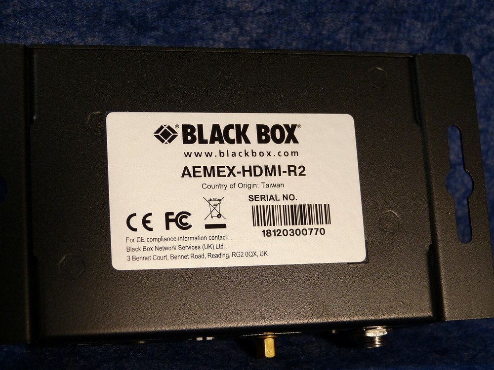 BlackBox AEMEX-HDMI-R2 Audio Embedder/De-embedder - HDMI 2.0 G57