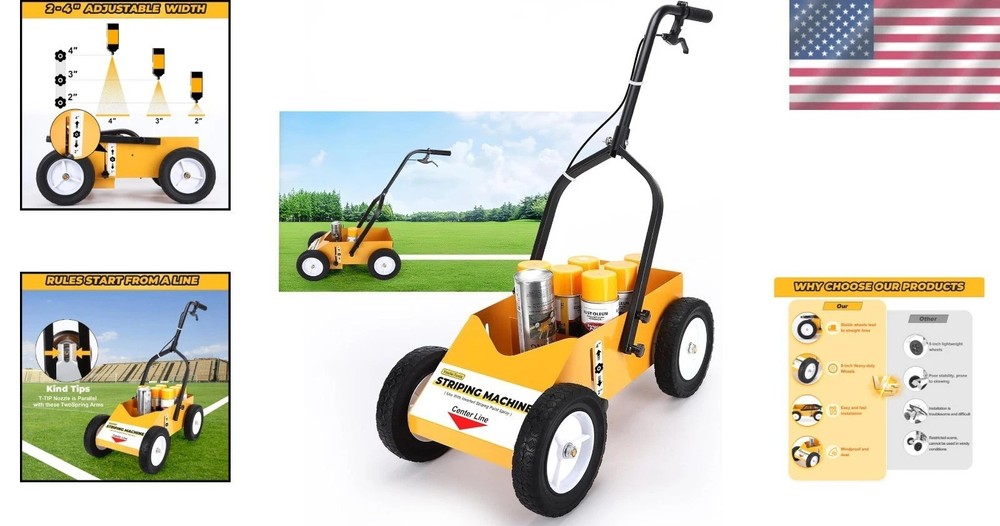Professional Parking Lot Striper 28" Machine
