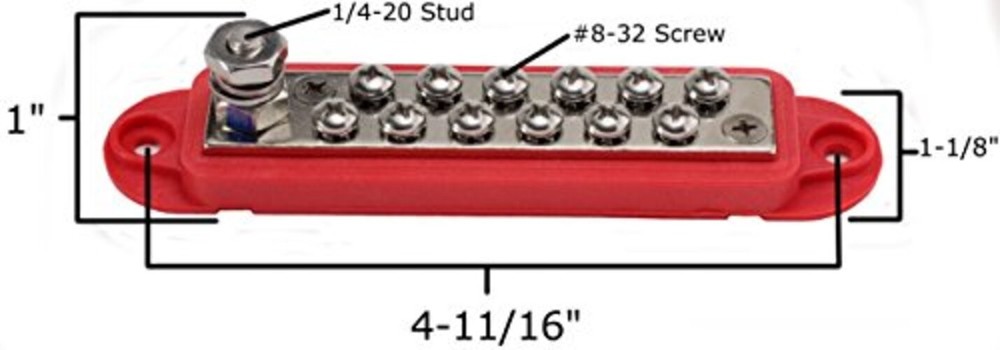 Fastronix 12 Terminal Power Distribution Block Kit