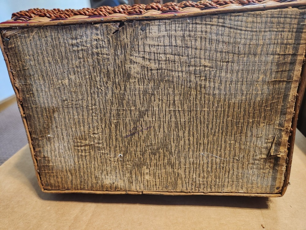 Vintage Wicker Sewing Basket