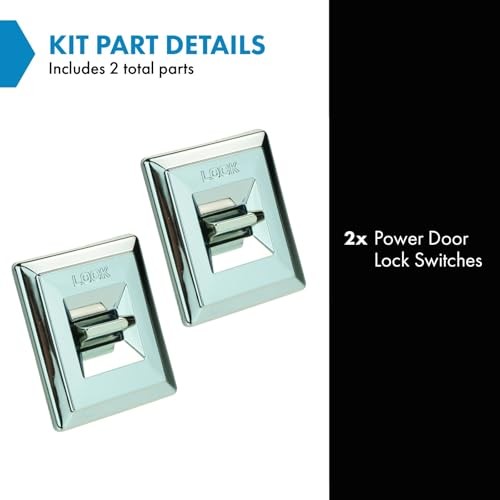Power Door Lock Switch Button Pair Set Compatible with Buick Chevy GMC
