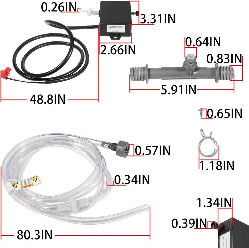 72602 Replacement for Hot Spring Spas Freshwater III Ozone System Complete KIT