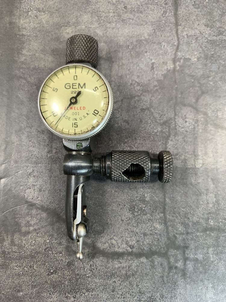 GEM 222 Dial Test Indicator Set .030" Range, .001" Graduation