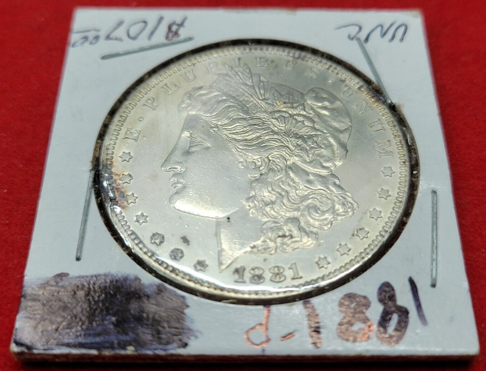 1881P Morgan Silver Dollar UNC  240737