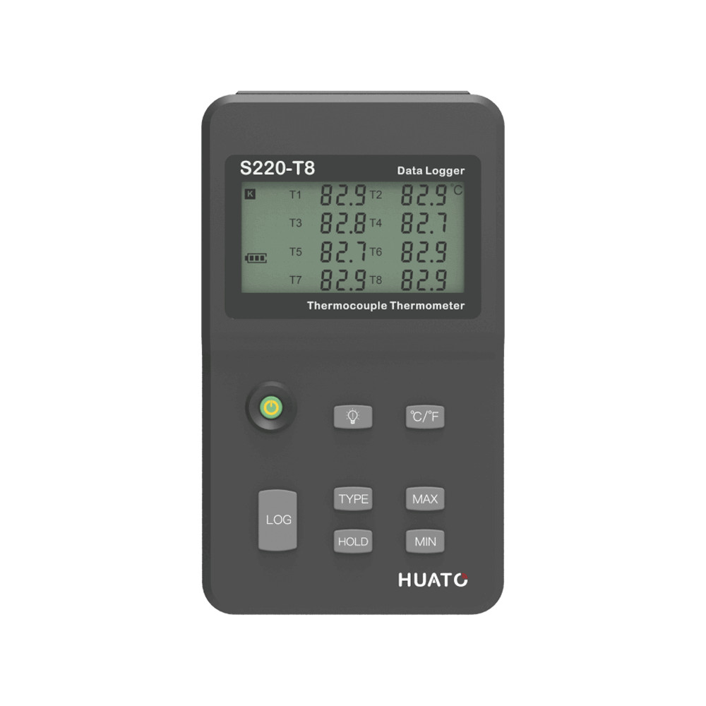 Multi-channel Handheld Thermocouple Temperature Meter Data Logger Alarm