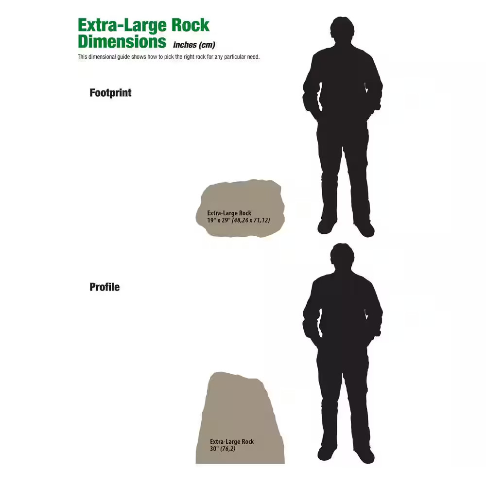 Extra-Large Resin Landscape Rock