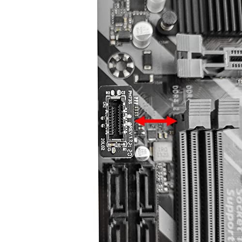 USB Front Panel Adapter, Vertical USB C Header Adapter, USB 3.1 Type-E Key-A