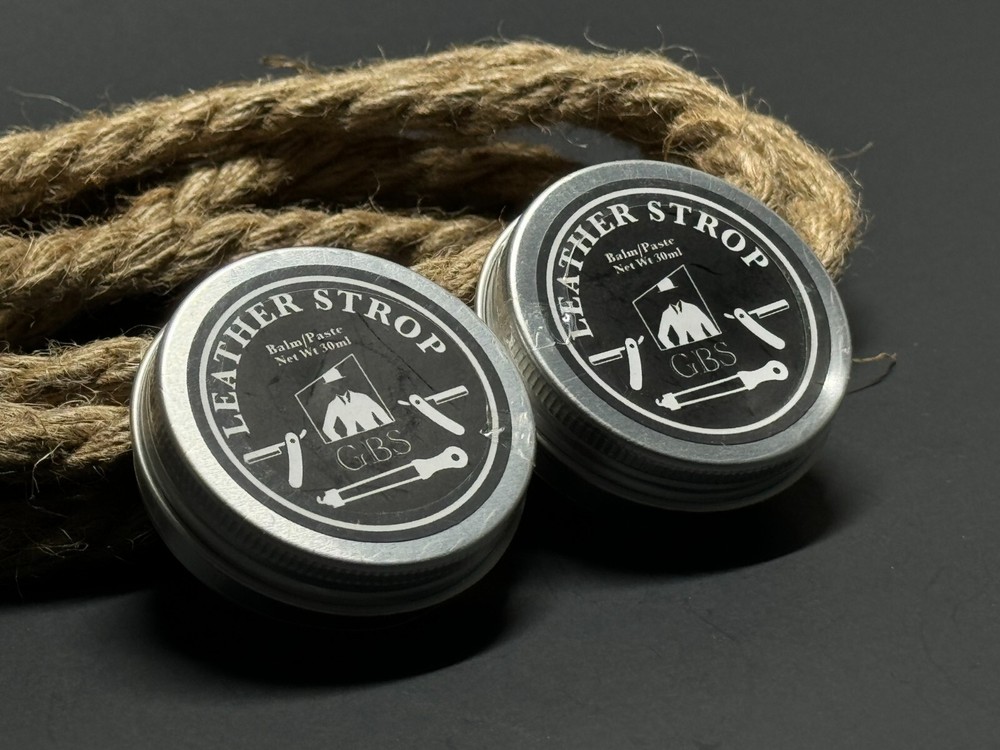 2 LEATHER STROP PASTE 30ml SHARPENING STRAIGHT CUT THROAT RAZOR KNIFE BALM PASTE