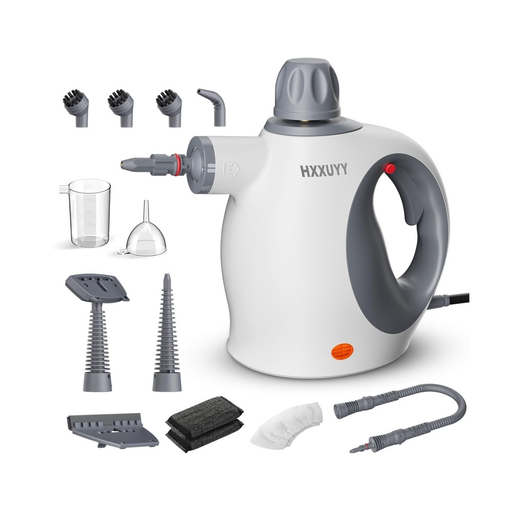 Multi-Surface Handheld Pressurized Steam Cleaner with 13 PCS Accessory ，P