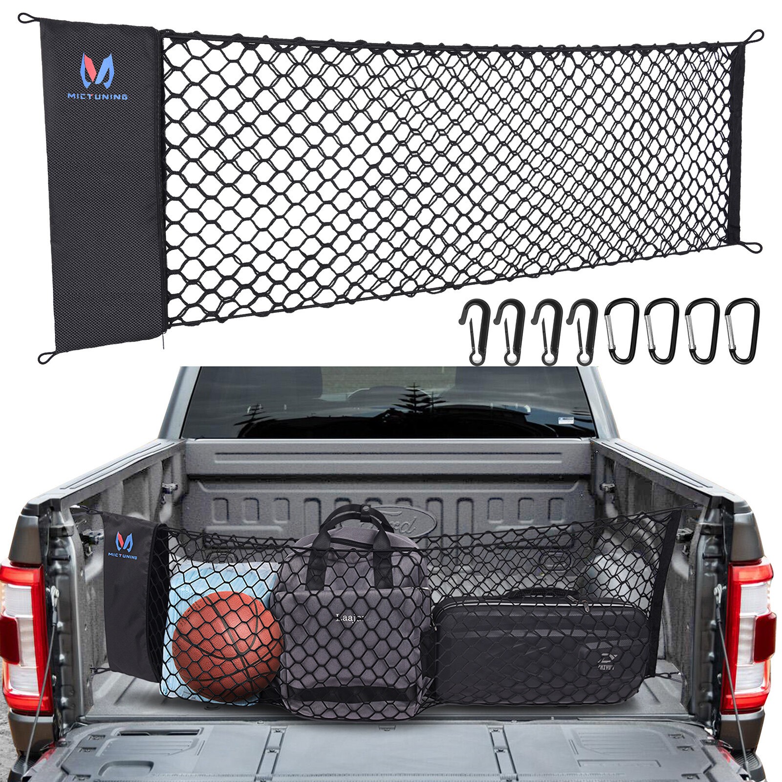 Truck Bed Cargo Net Truck Bed Storage Net Organizer Envelope Cargo Net Elastic