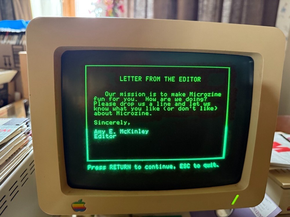 Apple 5.25 Software - MICROZINE NO. 17 by Scholastic PLUS Math Blaster Plus