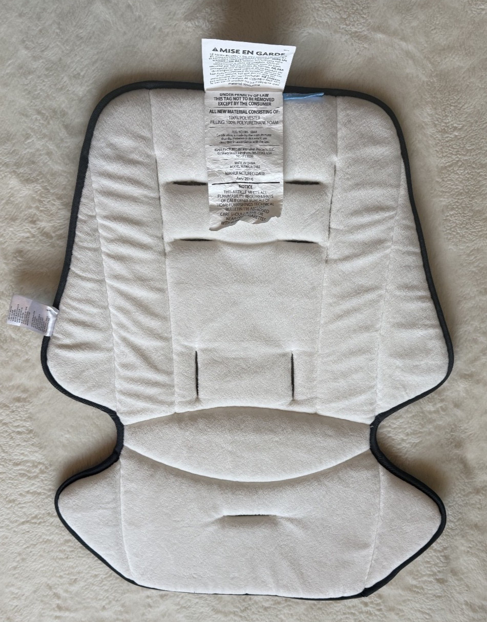Uppababy Snugseat Snug Seat Comfort Liner Stroller Insert Gray Vista Cruz