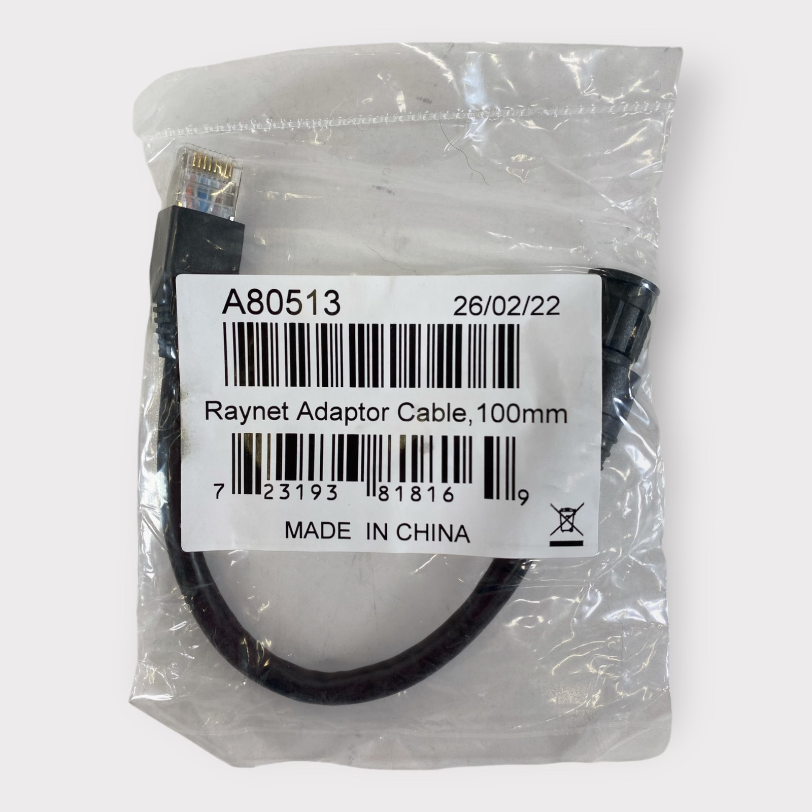 Raymarine A80513 Raynet (M) To RJ45 (M) Adapter Cable - 100mm **New**