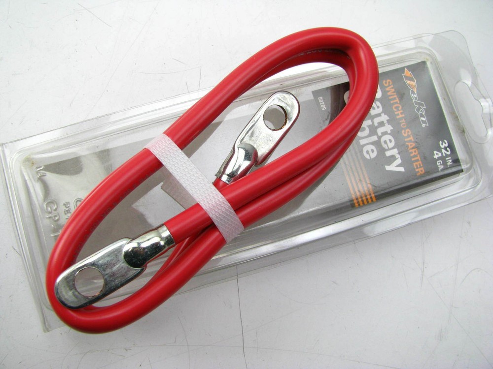 Deka 00289 Battery Cable - Battery To Switch - 4 Gauge 32" Long